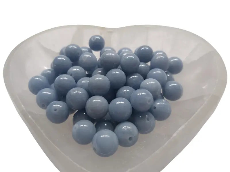 Angélite - 10 mm - 10/20 Perles Les Précieuses Perles