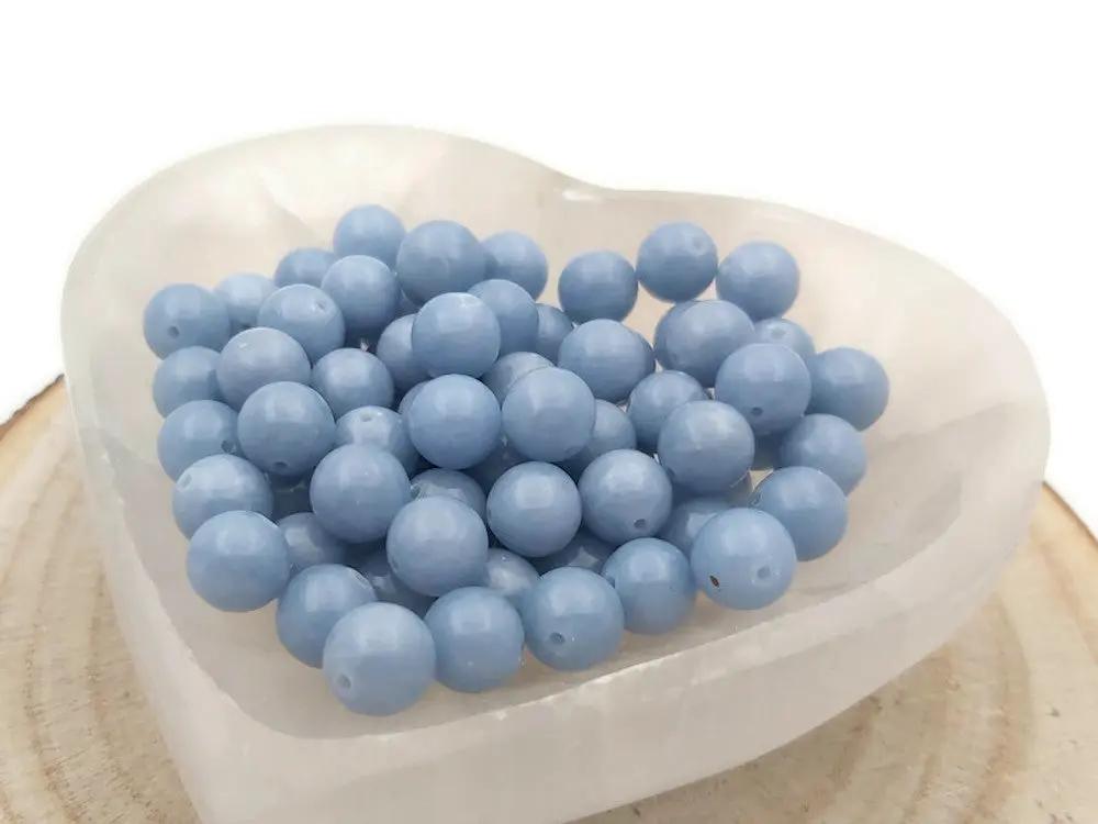 Angélite - 10 mm - 10/20 Perles Les Précieuses Perles