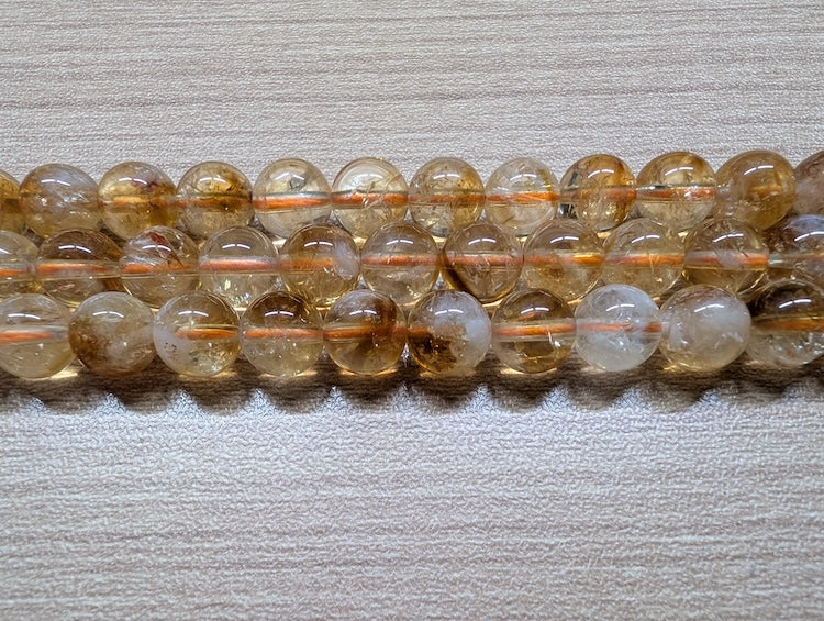 Citrine - 8 mm - 20 Perles Les Précieuses Perles