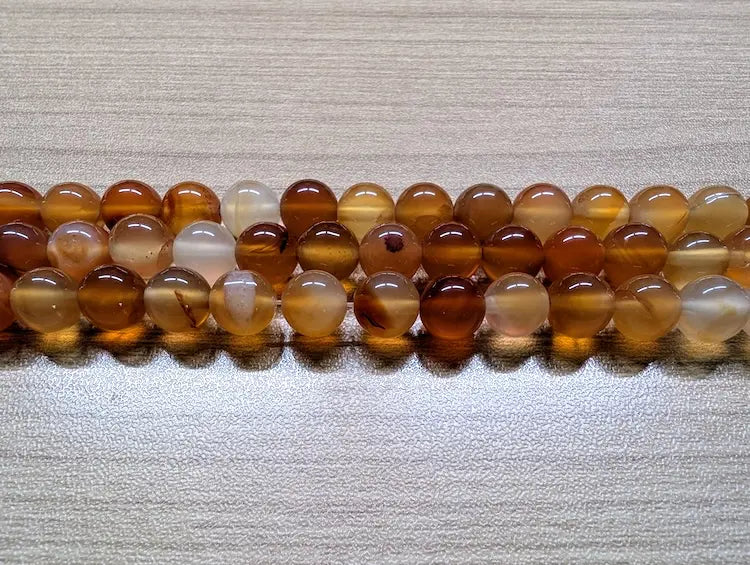 Cornaline Grade A - 8 mm - 20/40 Perles Les Précieuses Perles