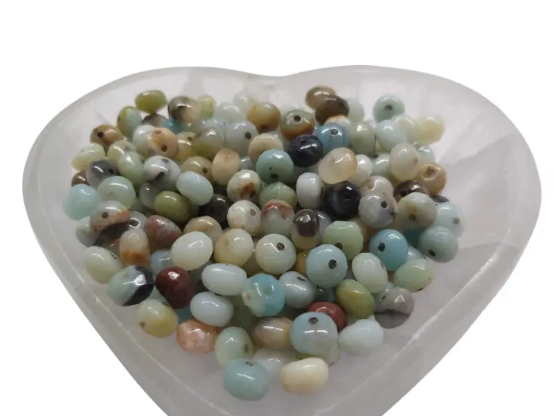 Amazonite - Facettes de 8 x 5 mm - 30/60 Perles Les Précieuses Perles