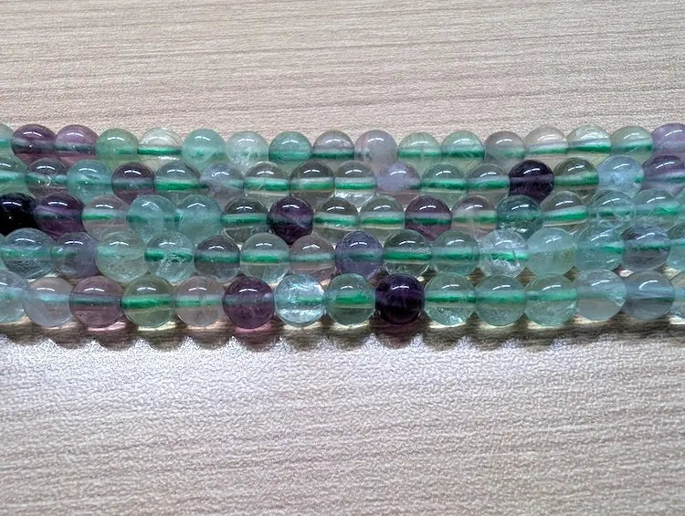 Fluorite Grade A - 6 mm - 30/60 Perles Les Précieuses Perles