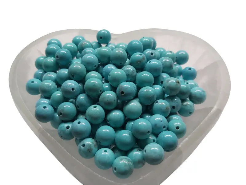 Howlite turquoise - 8 mm - 20/40 Perles Les Précieuses Perles