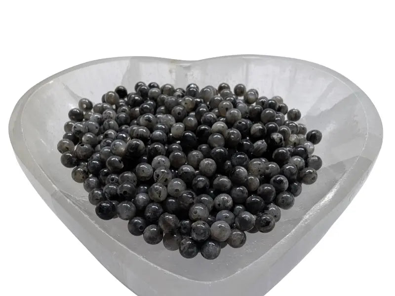 Labradorite grise - 4 mm - 80 Perles Les Précieuses Perles