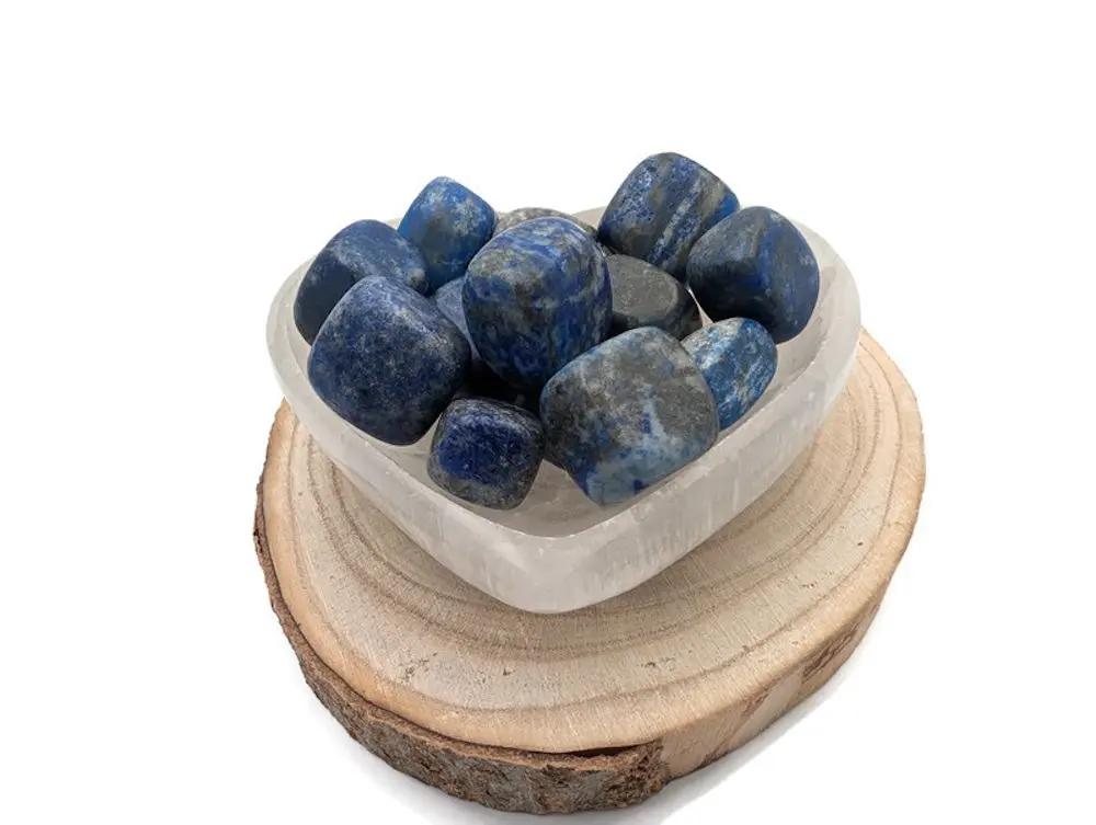Lapis lazuli grade AB - Afghanistan - Pierre roulée Les Précieuses Perles