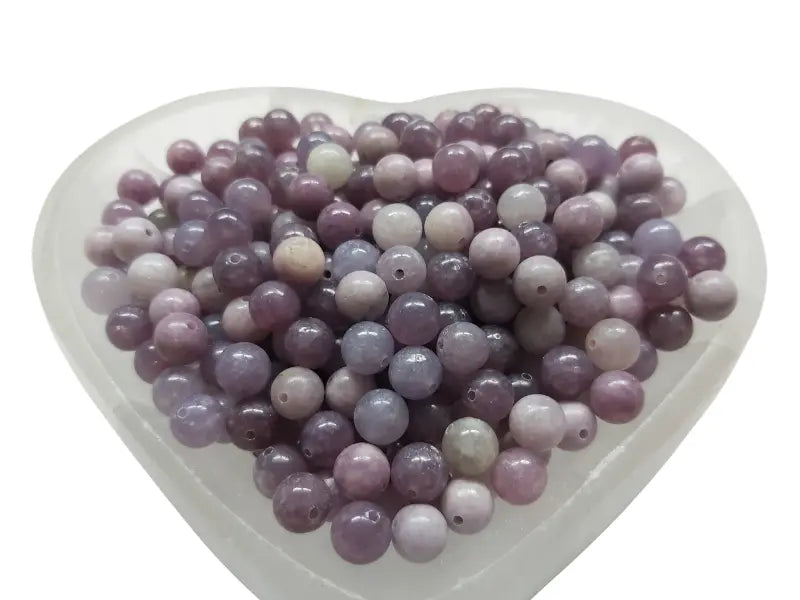Lépidolite - 6 mm - 30/60 Perles Les Précieuses Perles