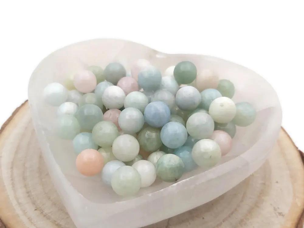 Morganite - 10 mm - 20 Perles Les Précieuses Perles