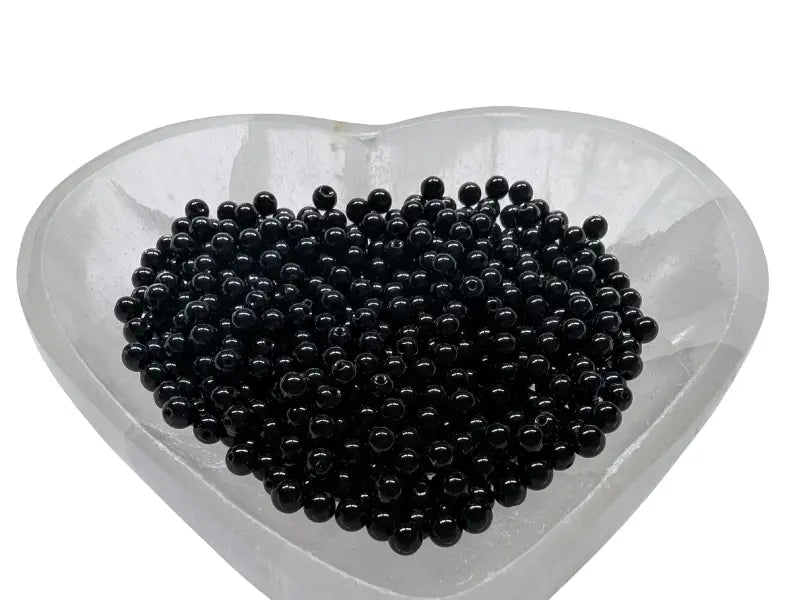 Onyx noir - 4 mm - 80 Perles Les Précieuses Perles