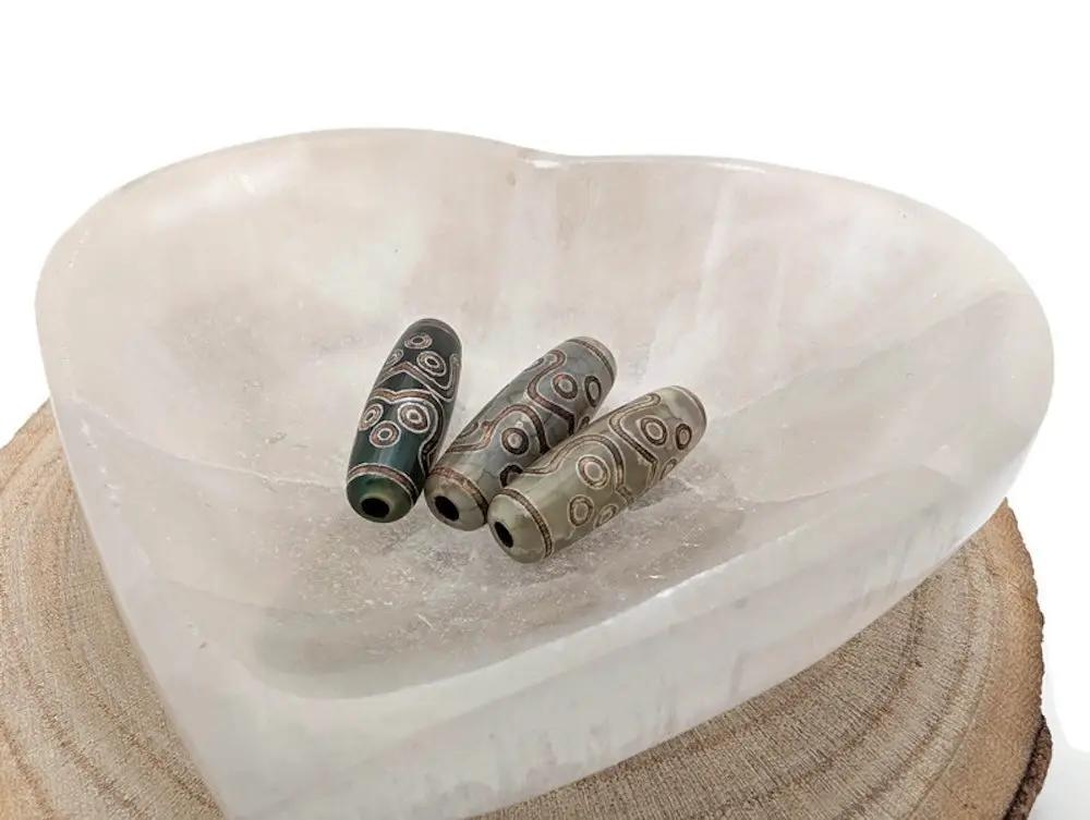 Agate - DZI Tibétaine 11 œil Les Précieuses Perles