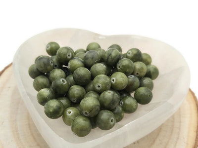 Jade vert - 10 mm - 20 Perles
