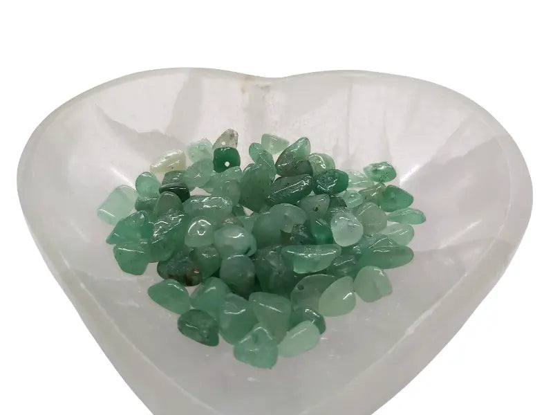 Aventurine verte - Puces percées - 38 cm Les Précieuses Perles