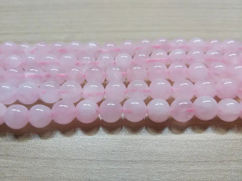 Quartz rose - 8 mm - 20/40 Perles Les Précieuses Perles