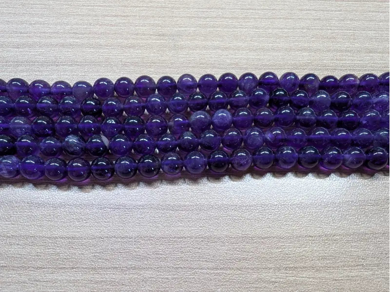 Améthyste Grade A - 6 mm - 30/60 Perles Les Précieuses Perles
