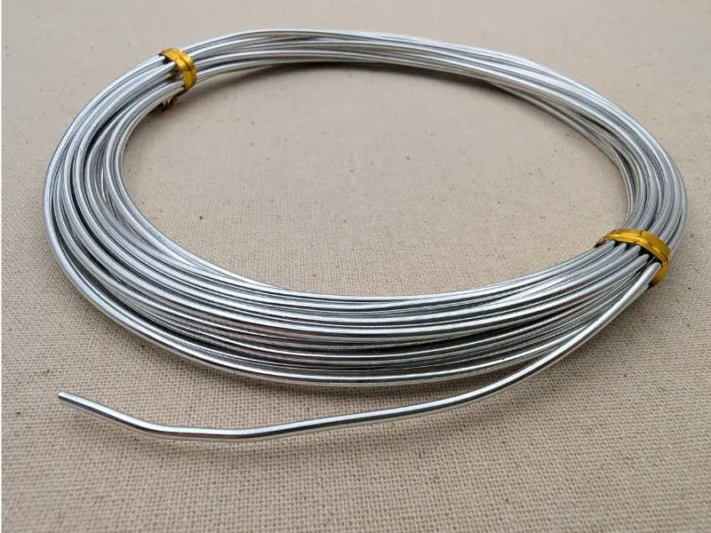 Fil aluminium 1,5 mm pour bijoux – 6 mètres Les Précieuses Perles