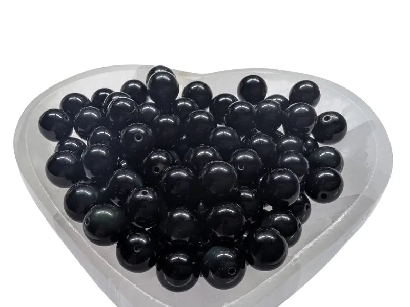 Obsidienne - 10 mm - 20 Perles Les Précieuses Perles