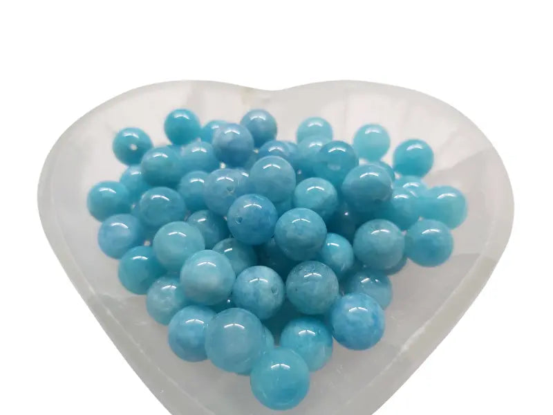 Calcédoine - 10 mm - 20 Perles Les Précieuses Perles