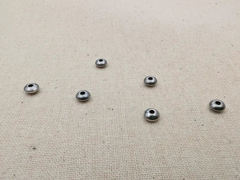 Perles intercalaires rondelles 5 x 2,5 mm – Acier inoxydable 201 – Lot de 20 ou 40 Les Précieuses Perles