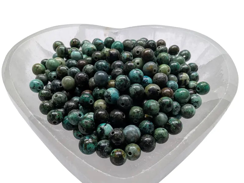 Turquoise Africaine - 6 mm - 30/60 Perles Les Précieuses Perles