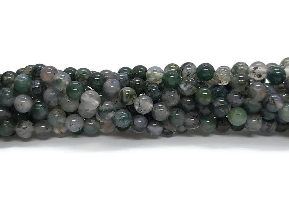 Agate verte - 6 mm - 60 Perles Les Précieuses Perles