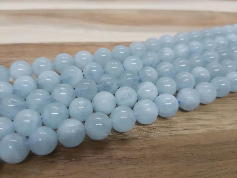 Aigue marine Grade A - 8 mm - 20/40 Perles Les Précieuses Perles