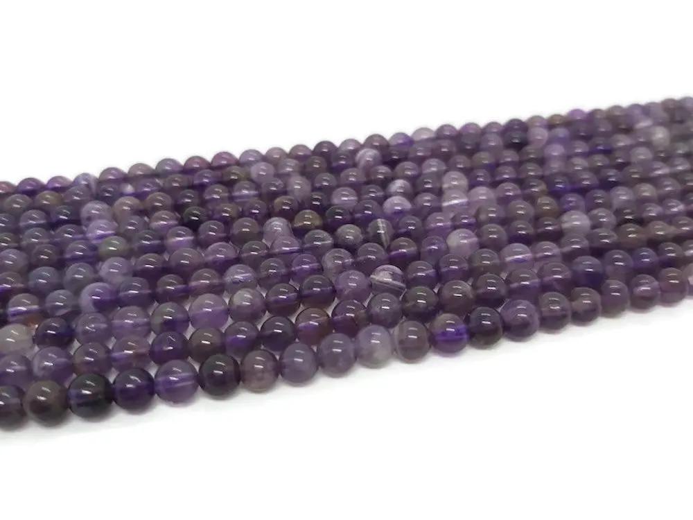 Améthyste Grade AB - 4 mm - 40/80 Perles Les Précieuses Perles