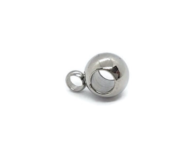 Bélière ronde 6 mm inox - Lot de 10/20