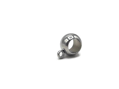 Bélière ronde inox - 8 mm - Lot de 10/20
