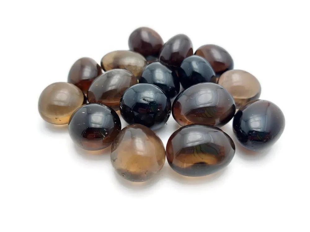 Cristal de roche fumé grade AAA - Etas-Unis - Pierre roulée Les Précieuses Perles