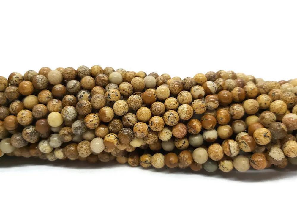 Jaspe paysage - 6 mm - 30/60 Perles Les Précieuses Perles