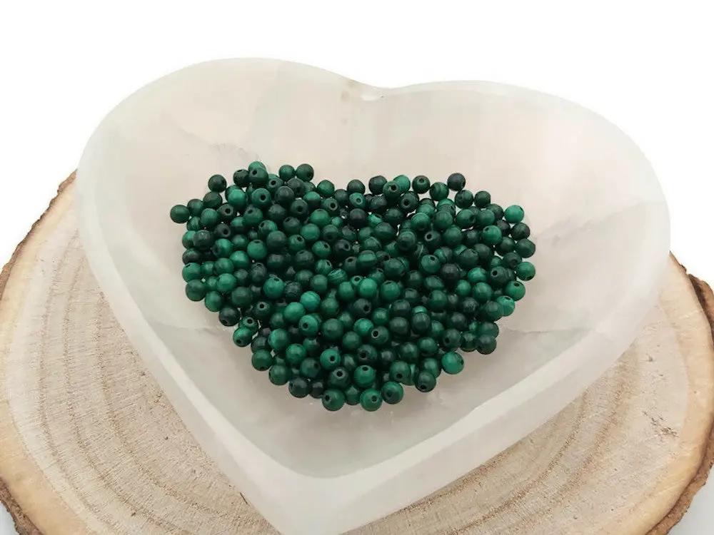 Malachite - 4 mm - 40/80 Perles Les Précieuses Perles