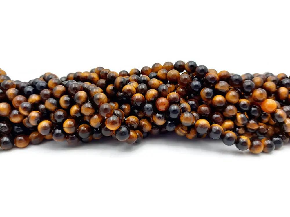 Œil de tigre Grade A - 6 mm - 30/60 Perles Les Précieuses Perles