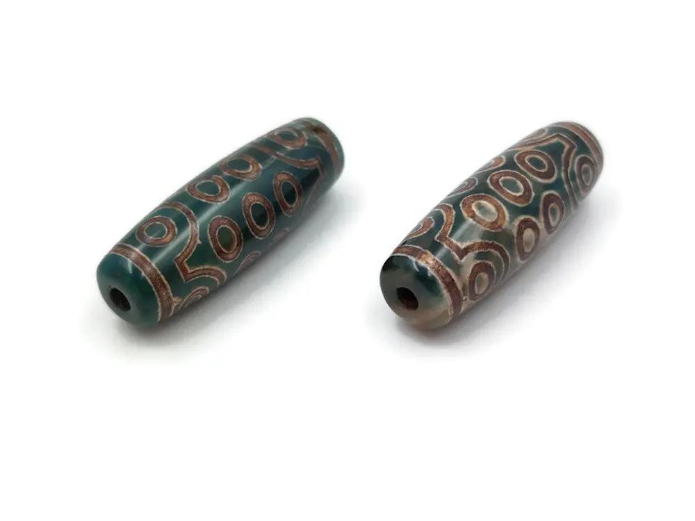 Agate - DZI Tibétaine 21 œil Les Précieuses Perles