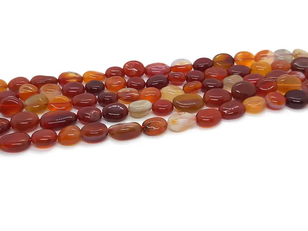 Cornaline - Pépites percées Les Précieuses Perles