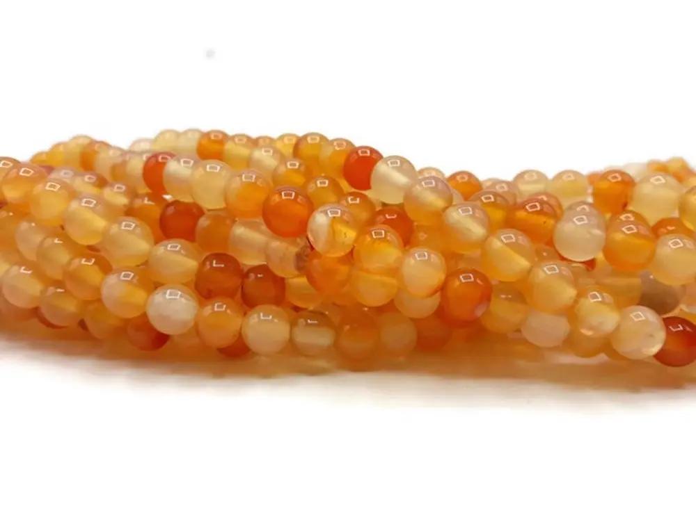 Cornaline - 6 mm - 30/60 Perles Les Précieuses Perles