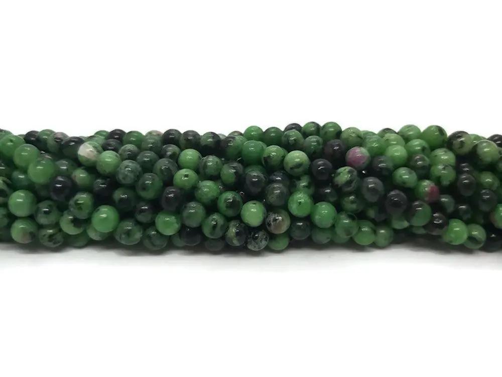Rubis Zoïsite - 5,7 mm - 30/60 Perles Les Précieuses Perles