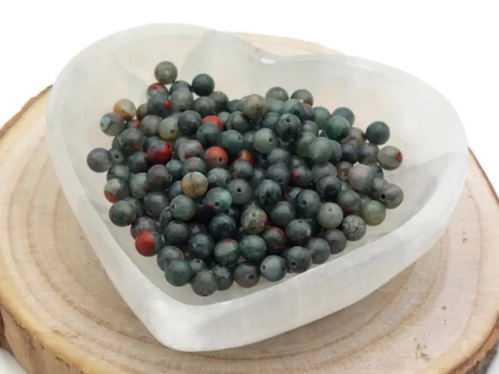 Jaspe sanguin - 6 mm - 60 Perles Les Précieuses Perles