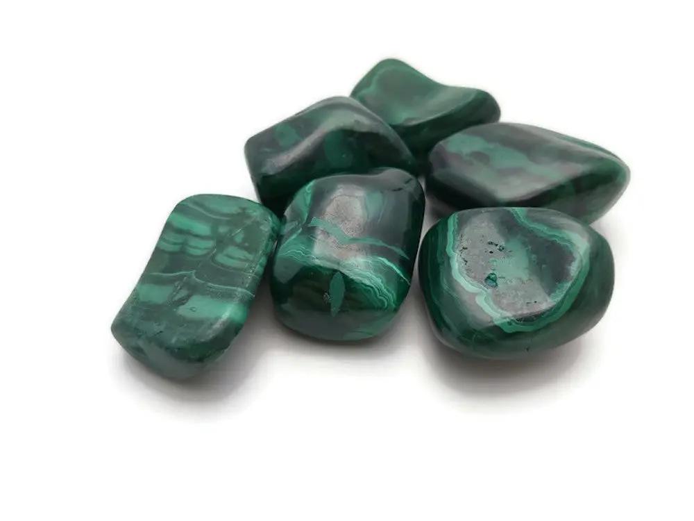 Malachite grade AA - Congo - Pierre roulée Les Précieuses Perles