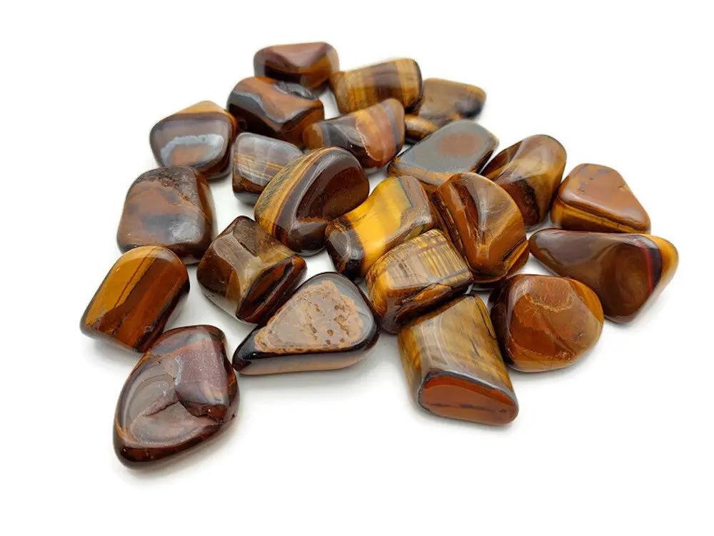 Œil de tigre grade A - Afrique du Sud - Pierre roulée Les Précieuses Perles