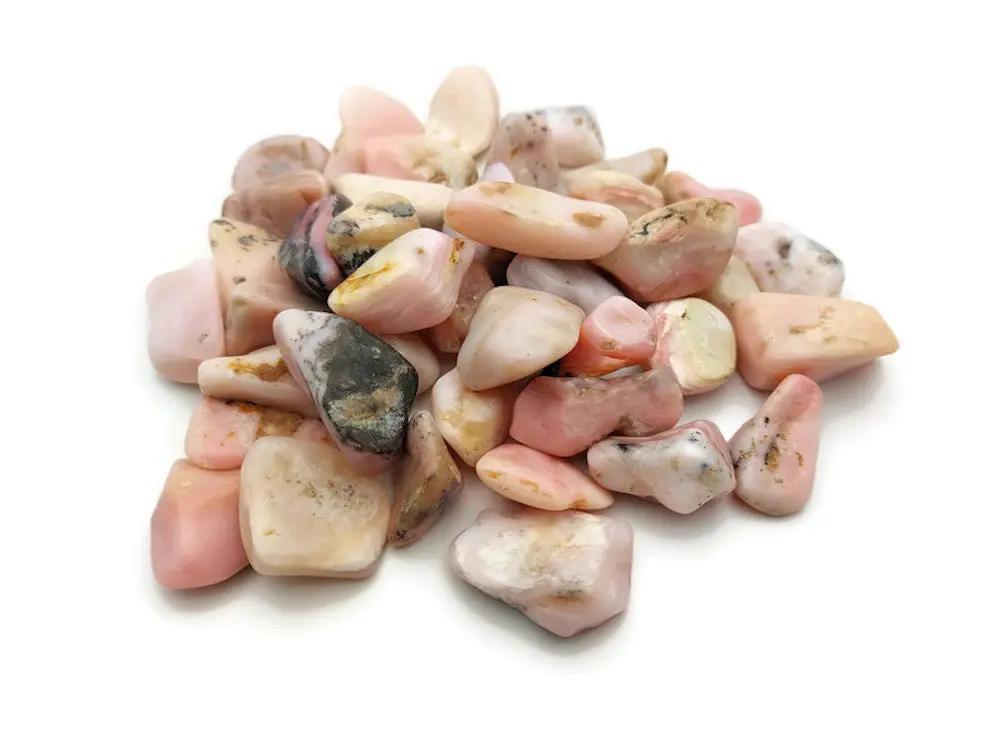 Opale rose des Andes grade A - Pérou - Pierre roulée Les Précieuses Perles