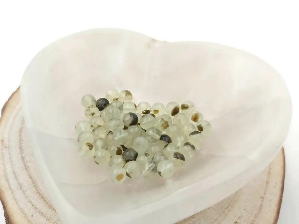 Préhnite - 6 mm - 30/60 Perles Les Précieuses Perles