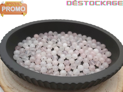 Quartz  - Facettes - 6 mm - 30 Perles