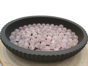 Quartz rose - 8 mm - 20/40 Perles Les Précieuses Perles