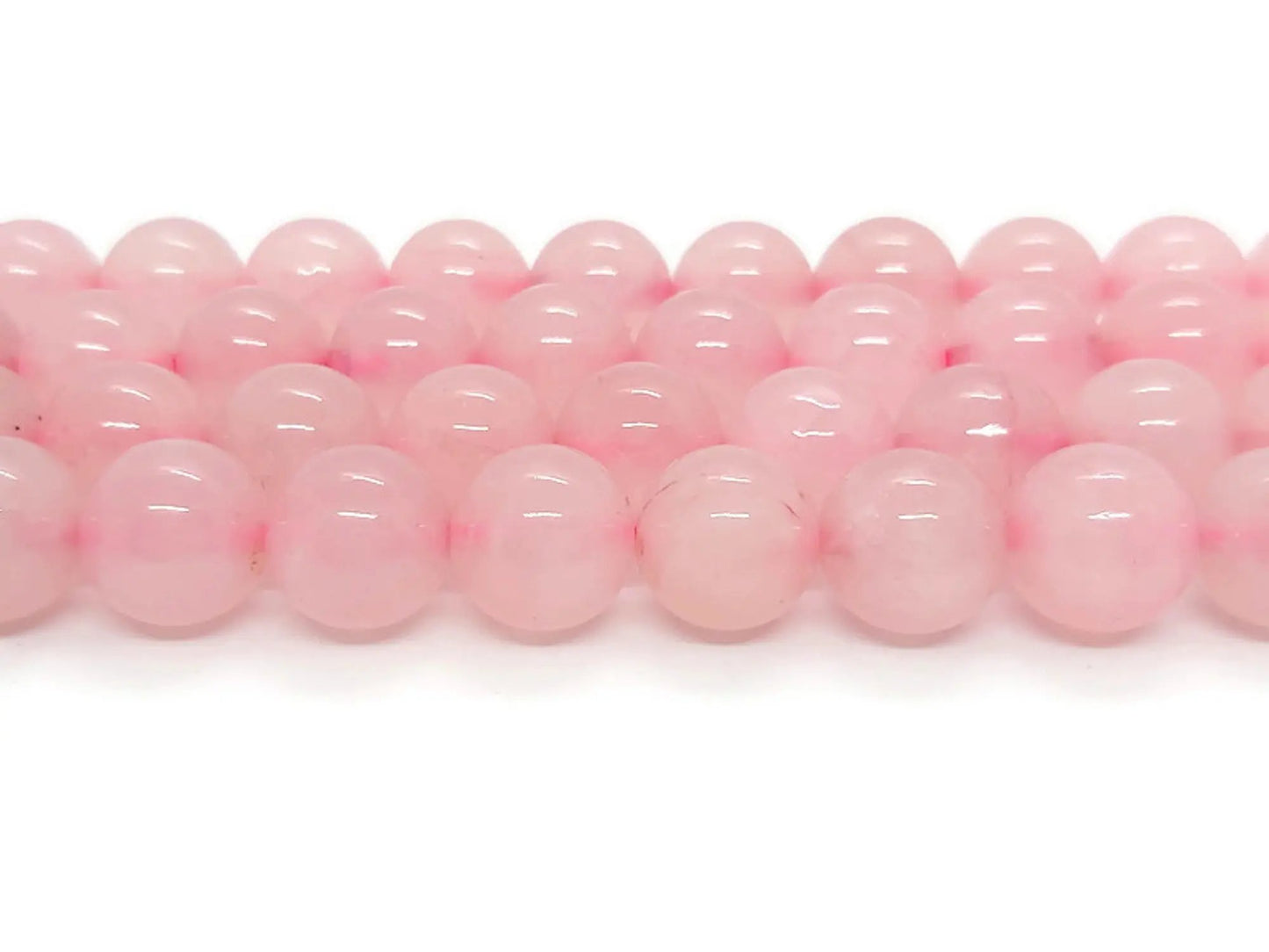 Quartz rose - 10 mm - 20 Perles Les Précieuses Perles