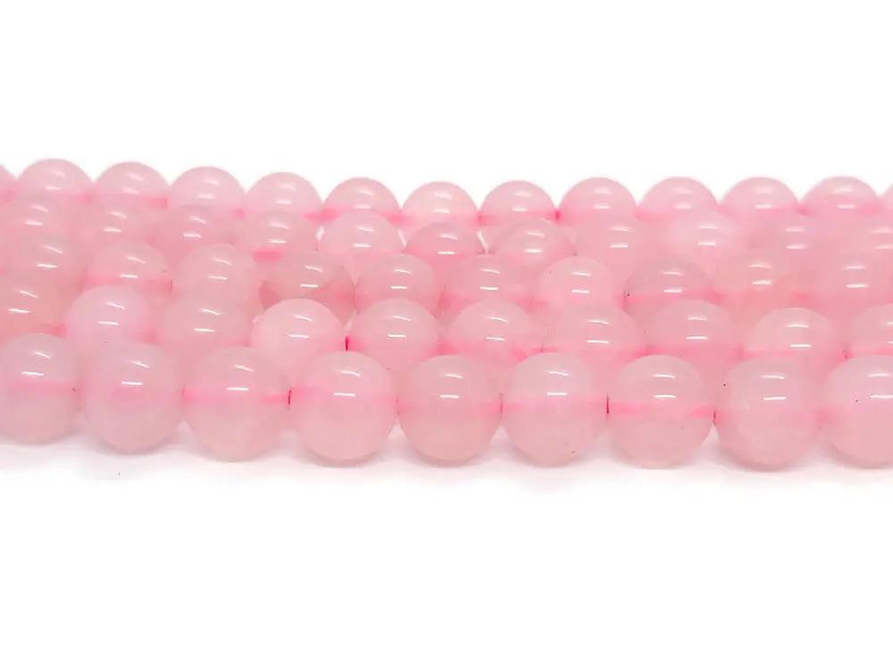 Quartz rose - 8 mm - 20/40 Perles Les Précieuses Perles