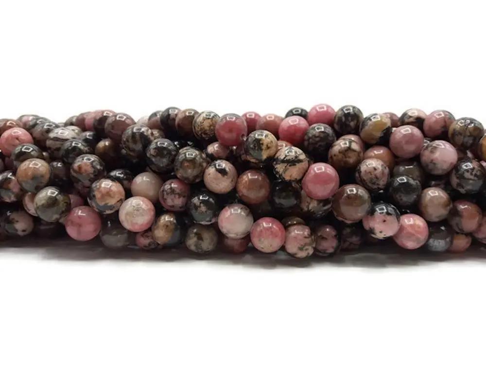 Rhodonite - 8 mm - 20/40 Perles Les Précieuses Perles