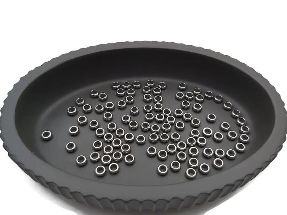 Rondelles séparateurs 5 x 2 mm inox - 50/100 Perles Les Précieuses Perles