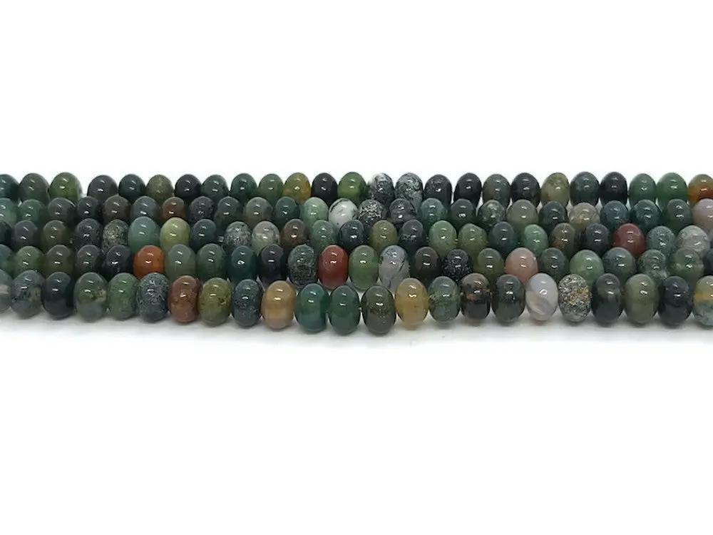 Agate Indienne - 6 x 4 mm - 40/80 Perles Les Précieuses Perles