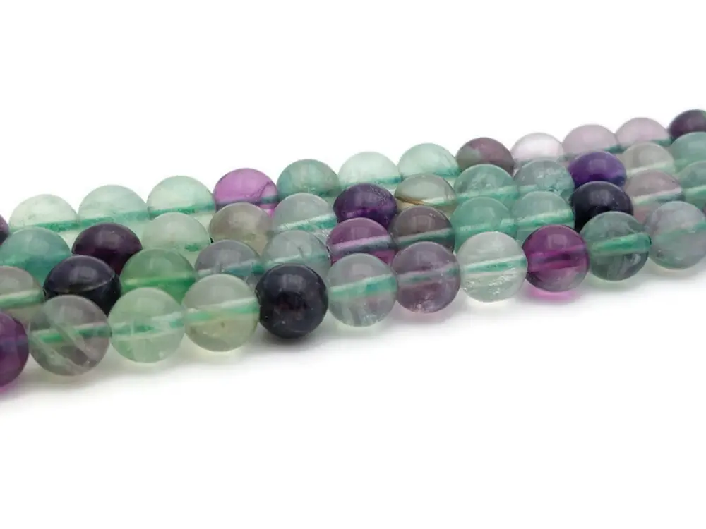 Fluorite Grade A - 8 mm - 20/40 Perles Les Précieuses Perles