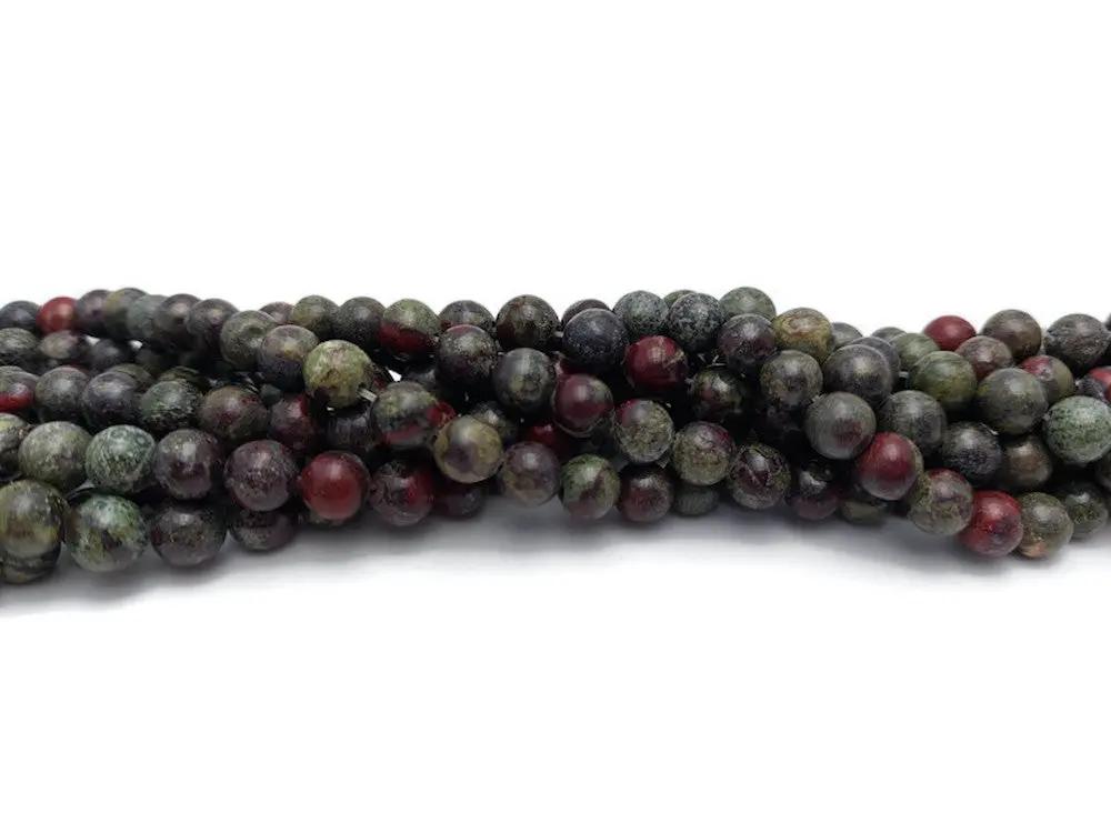 Jaspe sanguin - 8 mm - 20/40 Perles Les Précieuses Perles