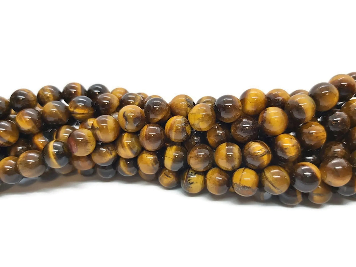 Œil de tigre Grade AB+ - 8 mm - 20/40 Perles Les Précieuses Perles